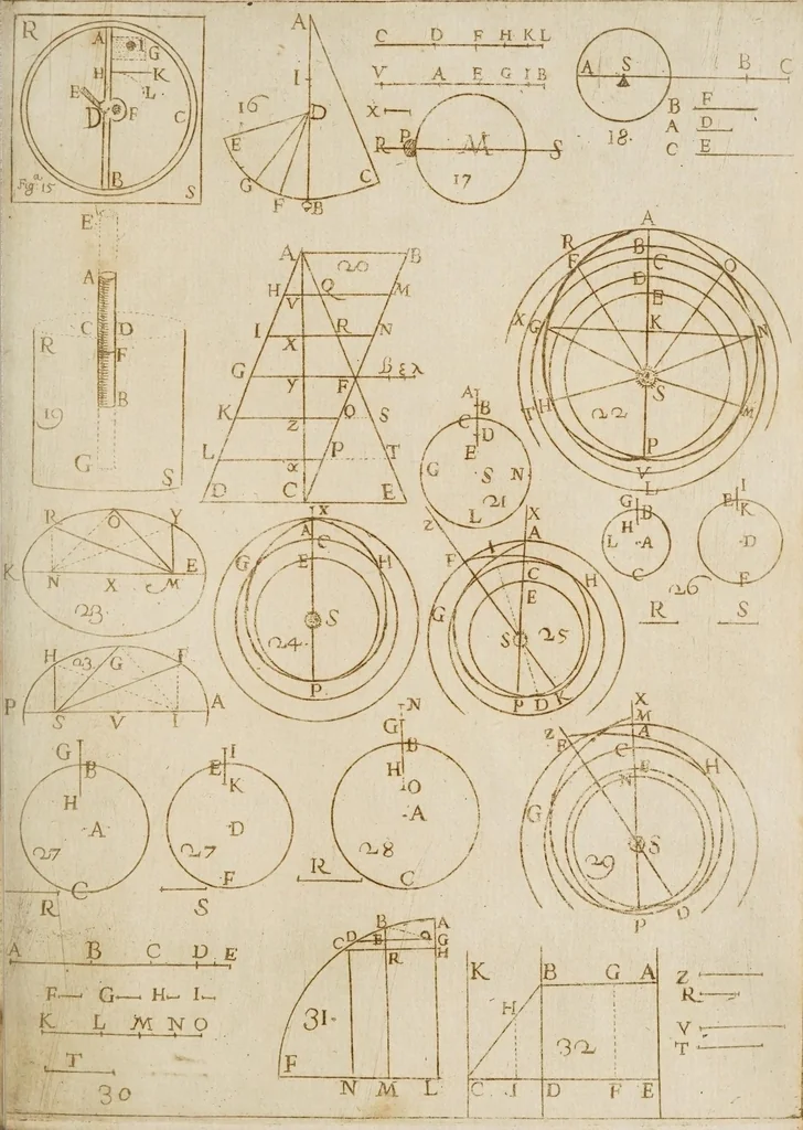 An illustration from Theoricae mediceorvm planetarvm ex cavsis physicis dedvctae, 1666, leaf 203