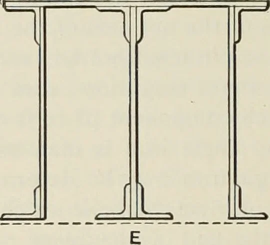 An illustration from The theory and practice of modern framed structures : designed for the use of schools, and for engineers in professional practice, 1897, leaf 277