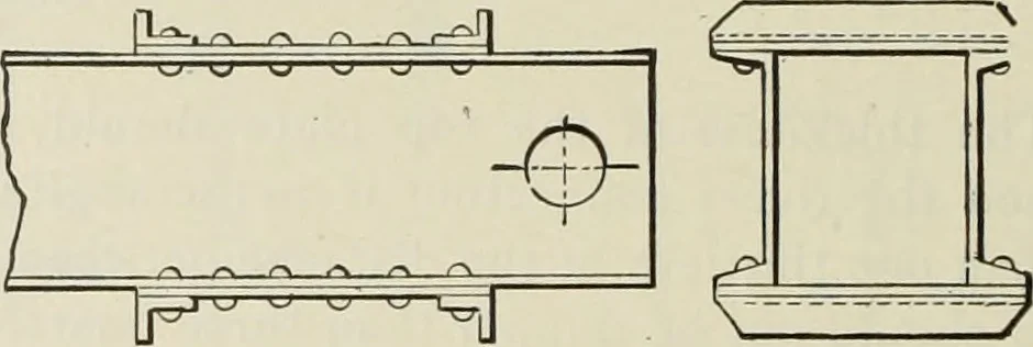 An illustration from The theory and practice of modern framed structures : designed for the use of schools, and for engineers in professional practice, 1897, leaf 279