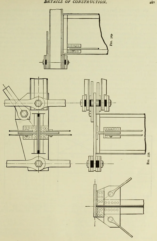 An illustration from The theory and practice of modern framed structures : designed for the use of schools, and for engineers in professional practice, 1897, leaf 312