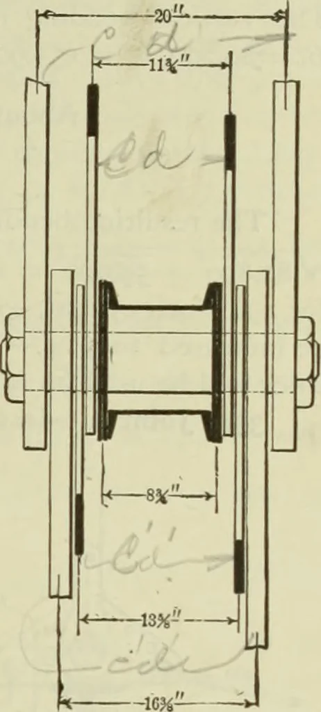 An illustration from The theory and practice of modern framed structures : designed for the use of schools, and for engineers in professional practice, 1897, leaf 360