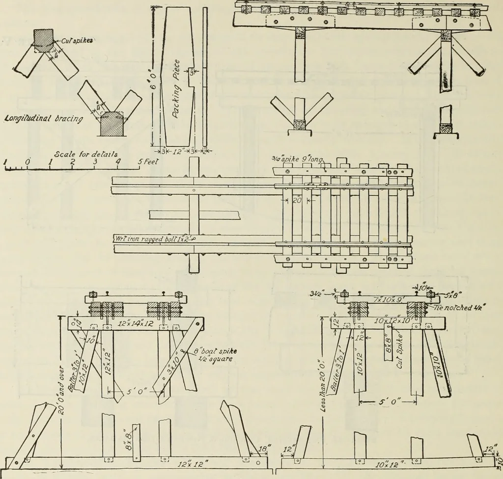 An illustration from The theory and practice of modern framed structures : designed for the use of schools, and for engineers in professional practice, 1897, leaf 429