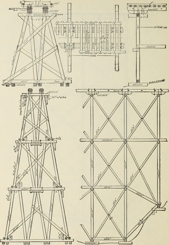 An illustration from The theory and practice of modern framed structures : designed for the use of schools, and for engineers in professional practice, 1897, leaf 431