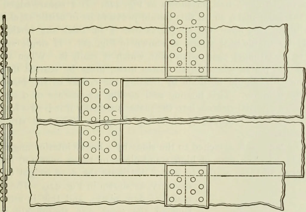 An illustration from The theory and practice of modern framed structures : designed for the use of schools, and for engineers in professional practice, 1897, leaf 521