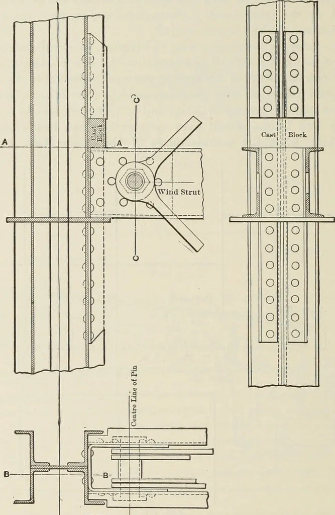 An illustration from The theory and practice of modern framed structures : designed for the use of schools, and for engineers in professional practice, 1897, leaf 548