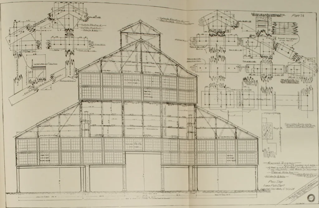 An illustration from The theory and practice of modern framed structures : designed for the use of schools, and for engineers in professional practice, 1897, leaf 569