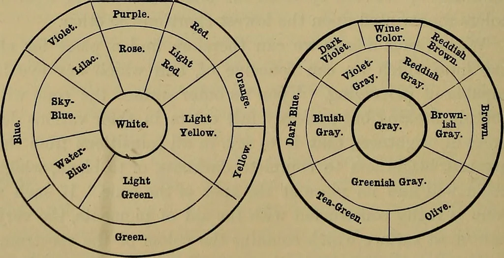 An illustration from The theory of color in its relation to art and art-industry, 1876, leaf 149