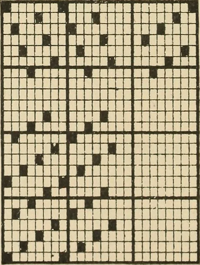 An illustration from Theory of silk weaving; a treatise on the construction and application of weaves, and decomposition and calculation of silk fabrics .., 1896, leaf 37