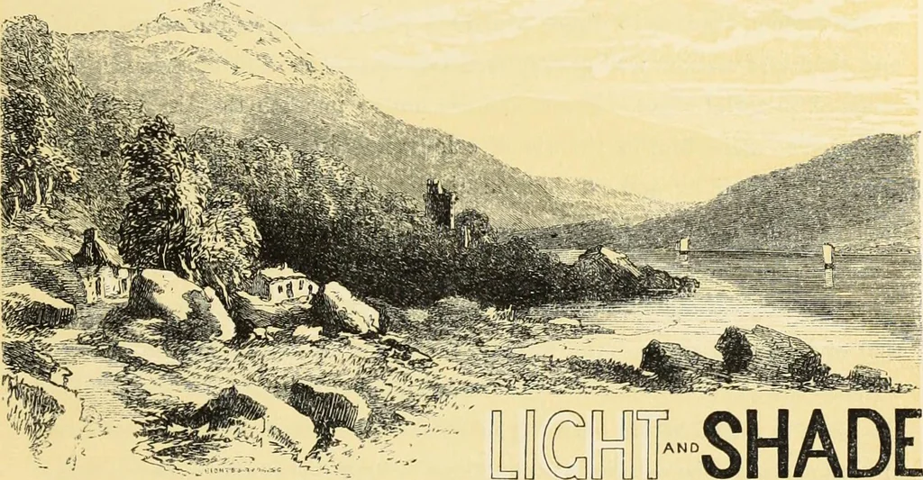 An illustration from The theory and practice of landscape painting in water-colours. Illustrated by a series of twenty-six drawings and diagrams in colours, and numerous woodcuts, 1871, leaf 110