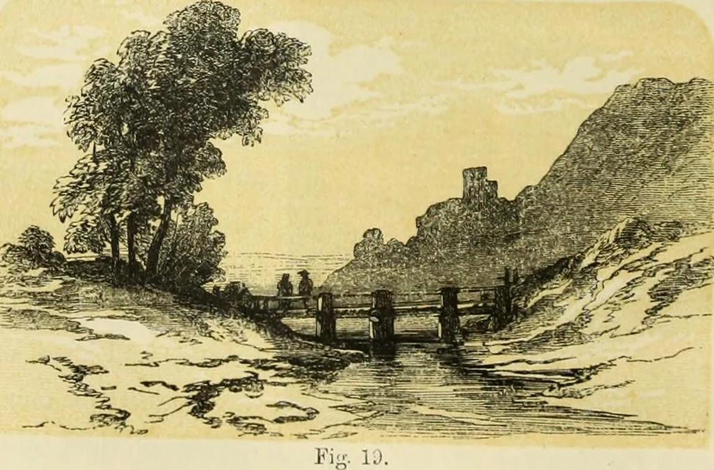 An illustration from The theory and practice of landscape painting in water-colours. Illustrated by a series of twenty-six drawings and diagrams in colours, and numerous woodcuts, 1871, leaf 127