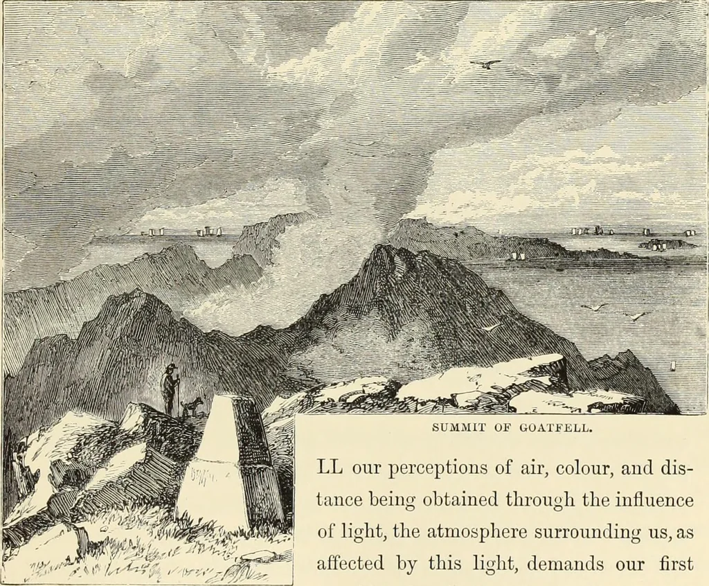 An illustration from The theory and practice of landscape painting in water-colours. Illustrated by a series of twenty-six drawings and diagrams in colours, and numerous woodcuts, 1871, leaf 180