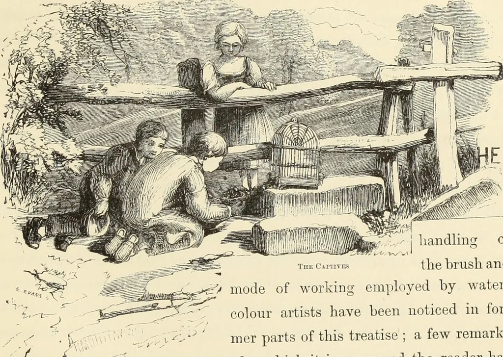 An illustration from The theory and practice of landscape painting in water-colours. Illustrated by a series of twenty-six drawings and diagrams in colours, and numerous woodcuts, 1871, leaf 342