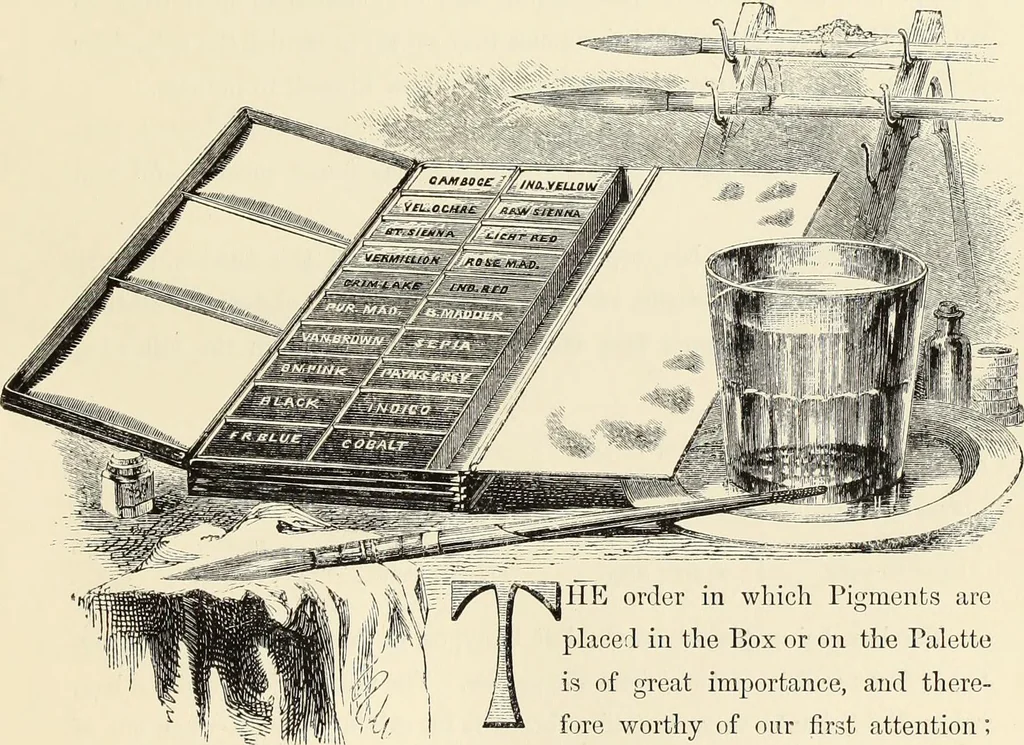 An illustration from The theory and practice of landscape painting in water-colours. Illustrated by a series of twenty-six drawings and diagrams in colours, and numerous woodcuts, 1871, leaf 66