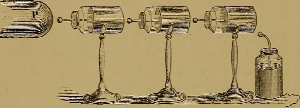 An illustration from Theory and practice of the electric telegraph; a manual for operators and students, 1875, leaf 43
