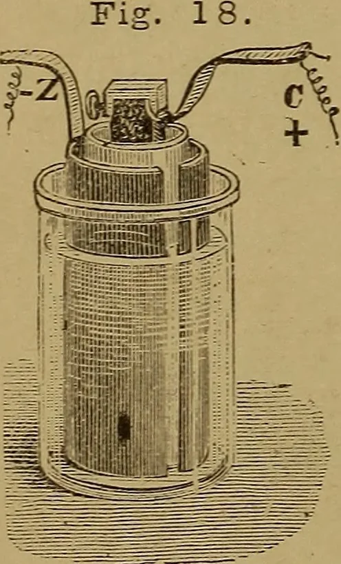 An illustration from Theory and practice of the electric telegraph; a manual for operators and students, 1875, leaf 53