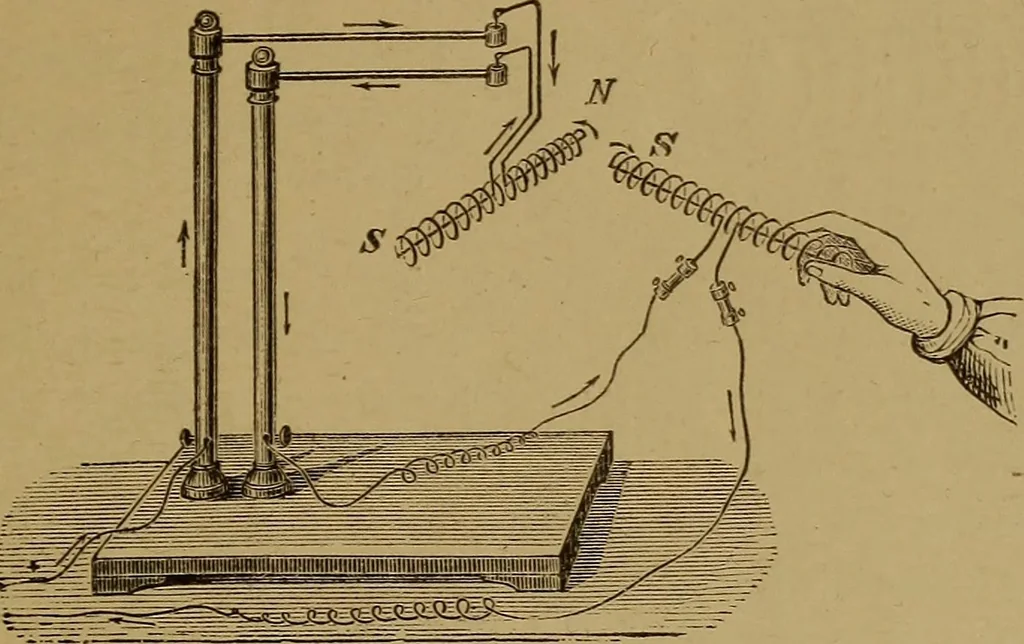 An illustration from Theory and practice of the electric telegraph; a manual for operators and students, 1875, leaf 56