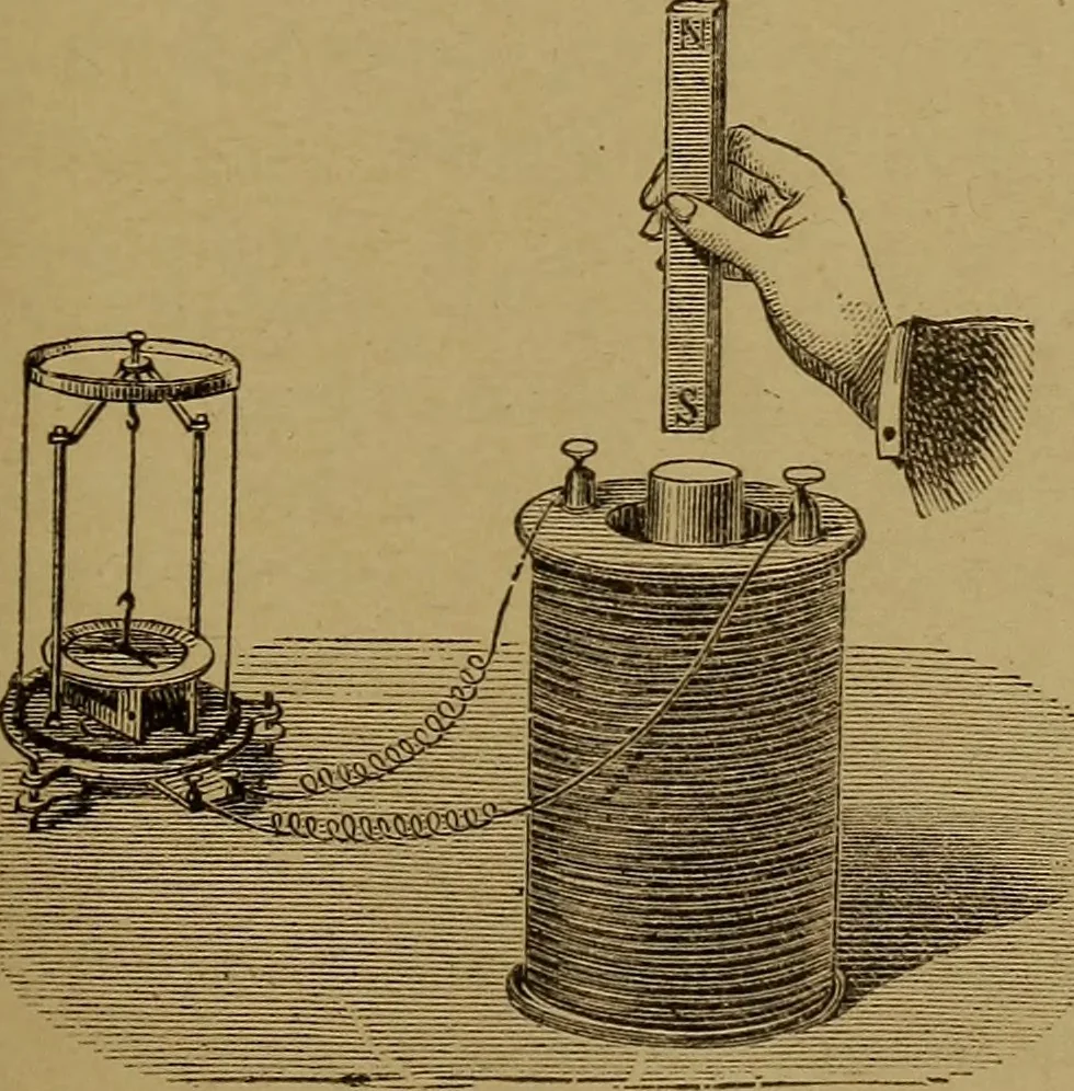 An illustration from Theory and practice of the electric telegraph; a manual for operators and students, 1875, leaf 60