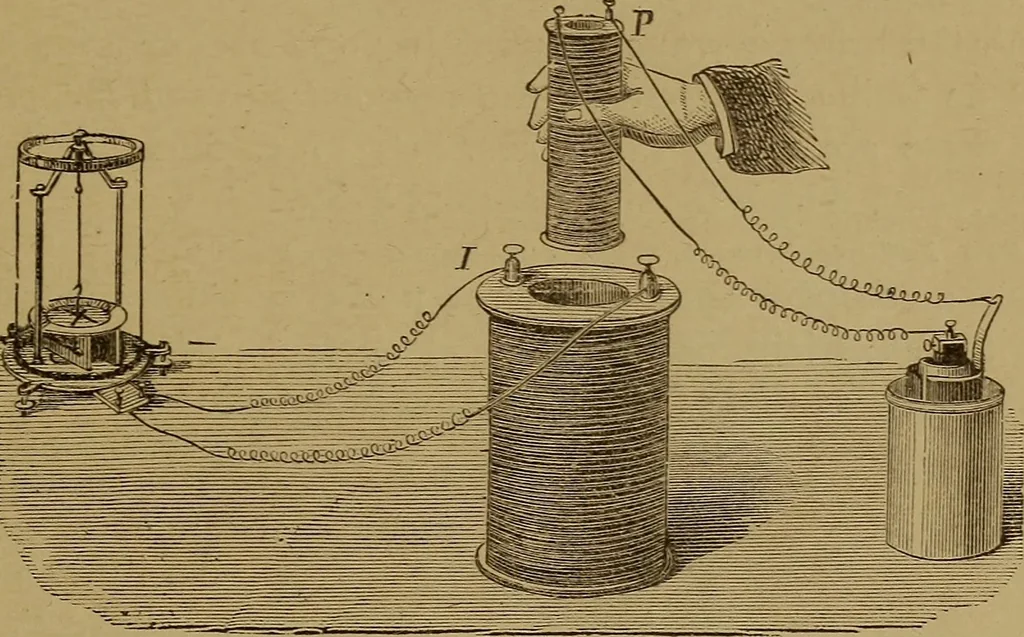 An illustration from Theory and practice of the electric telegraph; a manual for operators and students, 1875, leaf 62