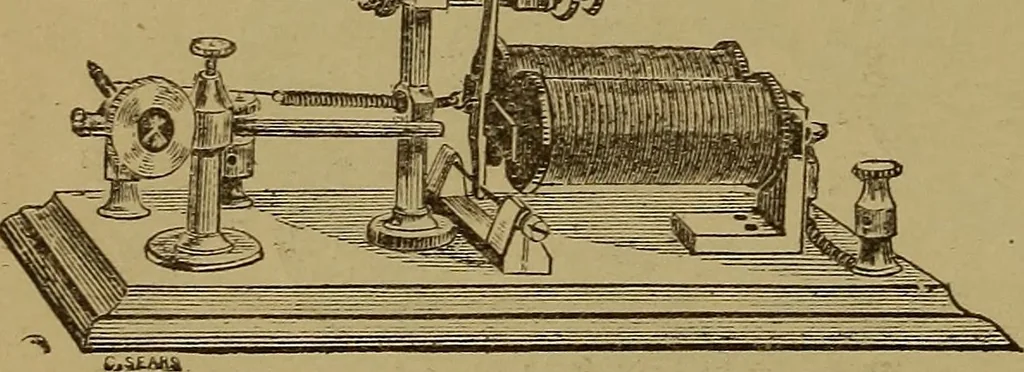 An illustration from Theory and practice of the electric telegraph; a manual for operators and students, 1875, leaf 69