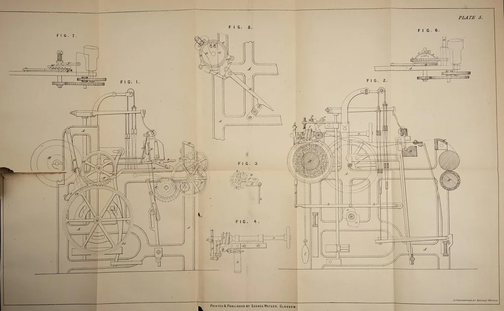 An illustration from The theory and practice of the art of weaving : by hand and power, with calculations and tables, for the use of those connected with the trade, 1873, leaf 211