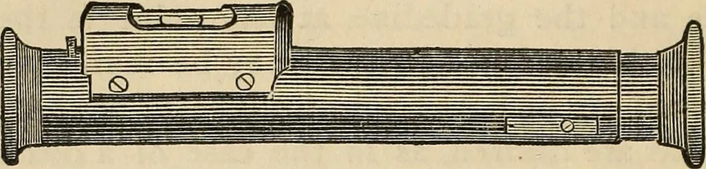 An illustration from The theory and practice of surveying. Designed for the use of surveyors and engineers generally, but especially for the use of students in engineering, 1886, leaf 113
