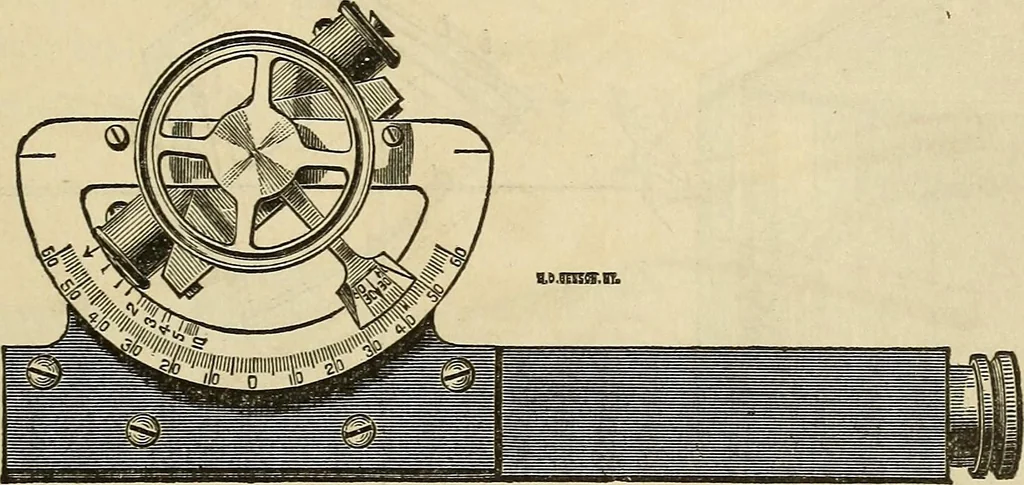 An illustration from The theory and practice of surveying. Designed for the use of surveyors and engineers generally, but especially for the use of students in engineering, 1886, leaf 172