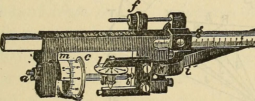 An illustration from The theory and practice of surveying. Designed for the use of surveyors and engineers generally, but especially for the use of students in engineering, 1886, leaf 174