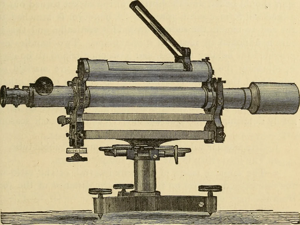 An illustration from The theory and practice of surveying. Designed for the use of surveyors and engineers generally, but especially for the use of students in engineering, 1886, leaf 580