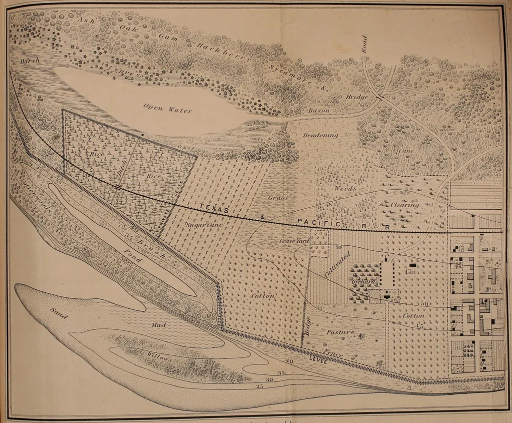 An illustration from The theory and practice of surveying. Designed for the use of surveyors and engineers generally, but especially for the use of students in engineering, 1886, leaf 614