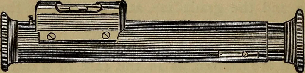 An illustration from The theory and practice of surveying. Designed for the use of surveyors and engineers generally, but especially for the use of students in engineering, 1886, leaf 111