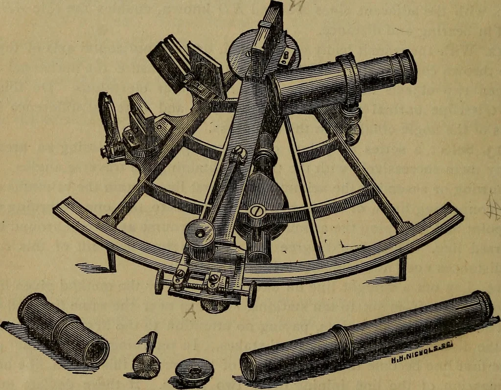 An illustration from The theory and practice of surveying. Designed for the use of surveyors and engineers generally, but especially for the use of students in engineering, 1886, leaf 137