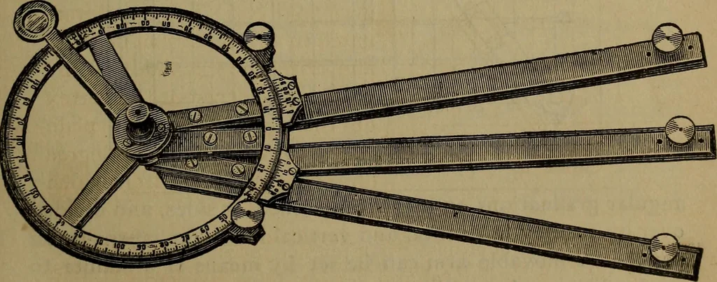 An illustration from The theory and practice of surveying. Designed for the use of surveyors and engineers generally, but especially for the use of students in engineering, 1886, leaf 196