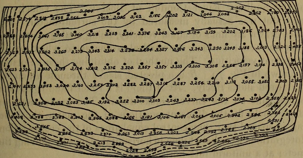 An illustration from The theory and practice of surveying. Designed for the use of surveyors and engineers generally, but especially for the use of students in engineering, 1886, leaf 340