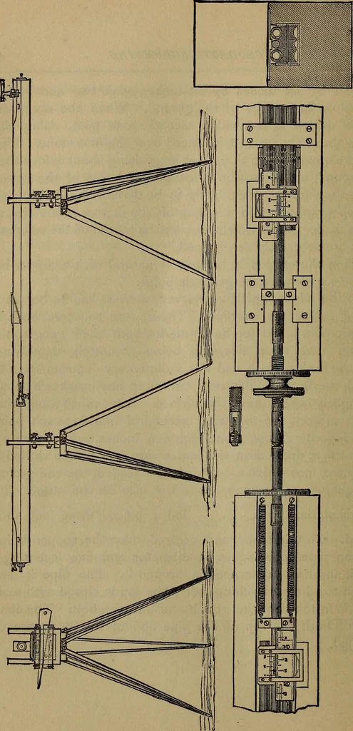 An illustration from The theory and practice of surveying. Designed for the use of surveyors and engineers generally, but especially for the use of students in engineering, 1886, leaf 475