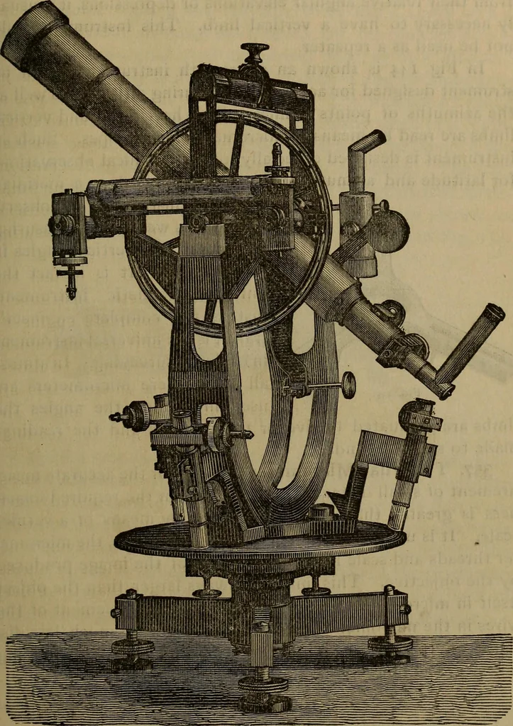 An illustration from The theory and practice of surveying. Designed for the use of surveyors and engineers generally, but especially for the use of students in engineering, 1886, leaf 508