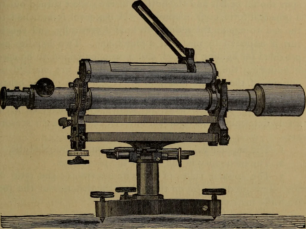 An illustration from The theory and practice of surveying. Designed for the use of surveyors and engineers generally, but especially for the use of students in engineering, 1886, leaf 578