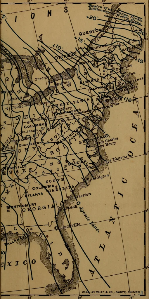 An illustration from The theory and practice of surveying. Designed for the use of surveyors and engineers generally, but especially for the use of students in engineering, 1886, leaf 606