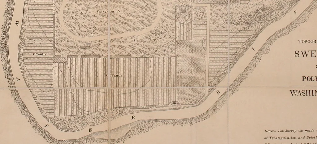 An illustration from The theory and practice of surveying. Designed for the use of surveyors and engineers generally, but especially for the use of students in engineering, 1886, leaf 616