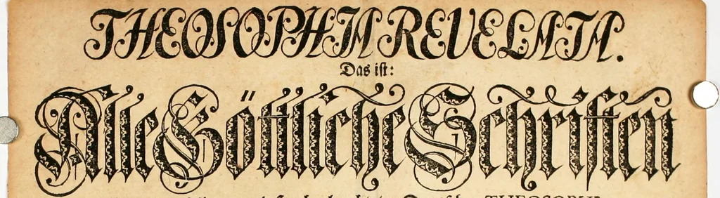 An illustration from Theosophia revelata, das ist, Alle göttliche Schriften, 1730, leaf 9