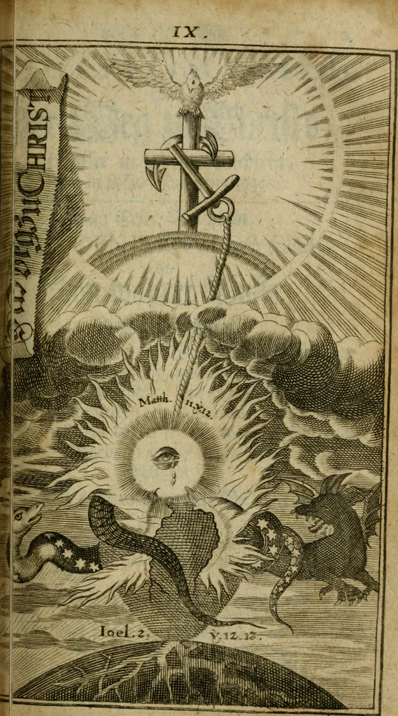 An illustration from Theosophia revelata, das ist, Alle göttliche Schriften, 1730, leaf 558