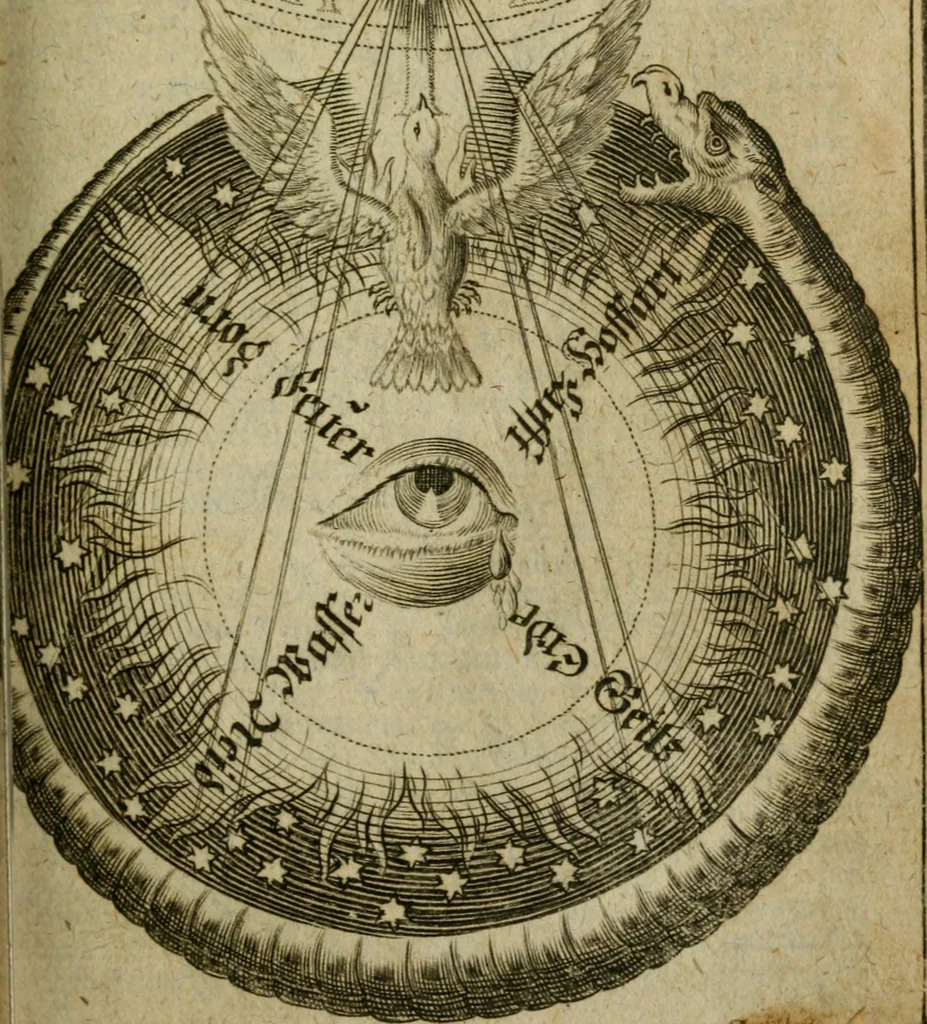 An illustration from Theosophia revelata, das ist, Alle göttliche Schriften, 1730, leaf 778