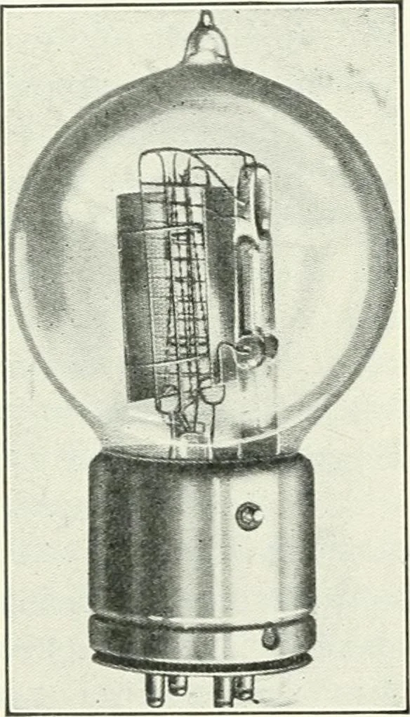 An illustration from The thermionic vacuum tube and its applications, 1920, leaf 169