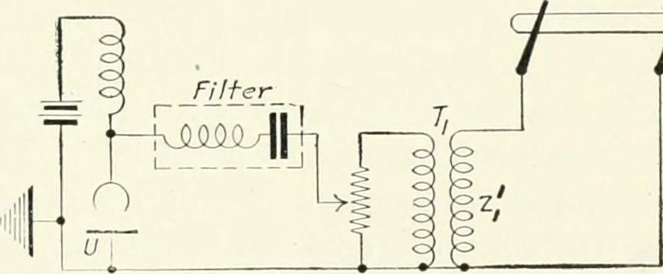 An illustration from The thermionic vacuum tube and its applications, 1920, leaf 239