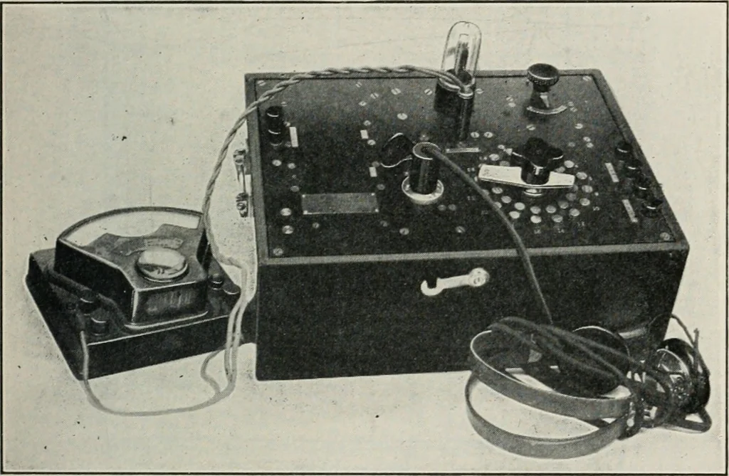 An illustration from The thermionic vacuum tube and its applications, 1920, leaf 248