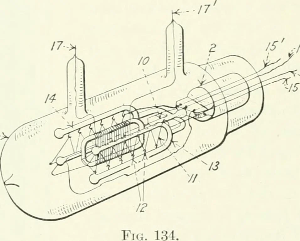 An illustration from The thermionic vacuum tube and its applications, 1920, leaf 269