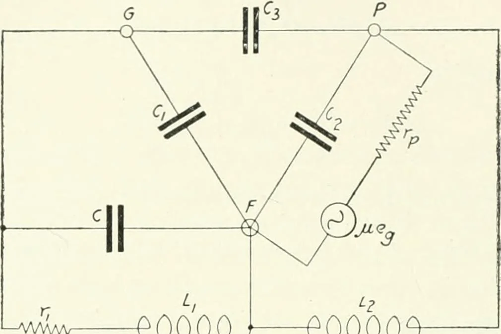 An illustration from The thermionic vacuum tube and its applications, 1920, leaf 309