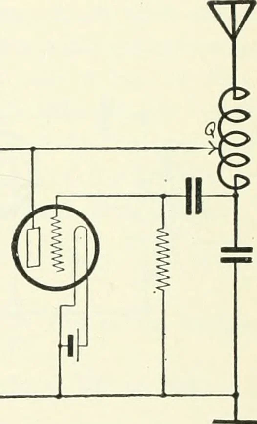 An illustration from The thermionic vacuum tube and its applications, 1920, leaf 347