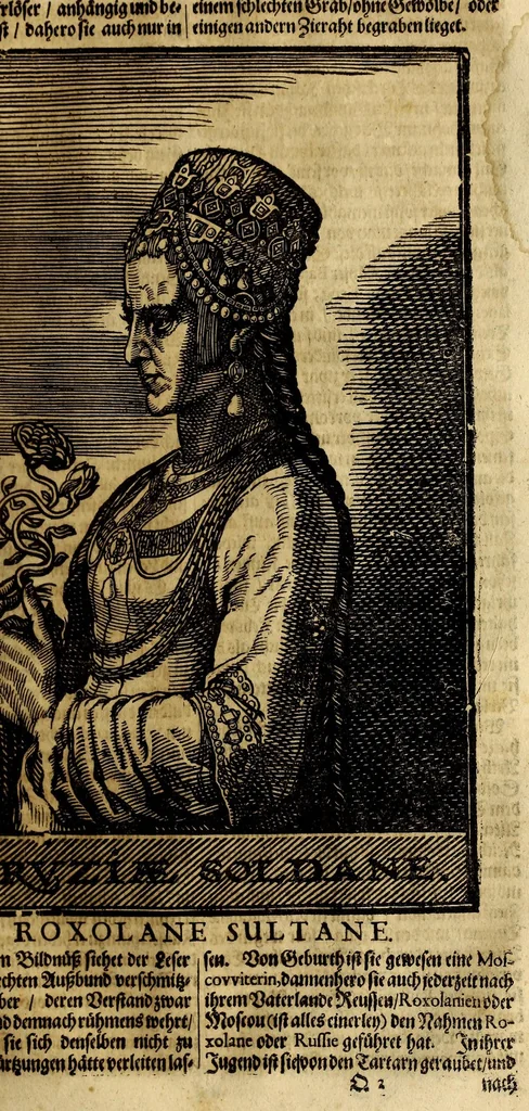 An illustration from Thesaurus exoticorum. : Oder eine mit aussländischen Raritäten und Geschichten wohlversehene Schatz-Kammer fürstellend die asiatische, africanische und americanische Nationes der Berser, Indianer, Sinesin, Tartaren, Egypter, Barbarn, Libyer, Nigriten, Guineer. Hottentotten, Abyssiner, Canadenser, Virgenier, Floridaner, Mexicaner, Peruaner, Chilenser, Magellanier und Brasilianer etc. Nach ihren königreichen, Policeyen, Kleydungen, Sitten und Gottes-Dienst. Darauff folget eine umständliche Beschreibung von Türckey: der Türcken Ankunfft; aller Sultanen Lebens-Lauff und Bildnüss; aller hohen Staats-Bedienten; des Sultans Hoff, Regierung, Intraden, Macht und Vasallen; wie auch ihres Propheten Mahomets Lebens-Beschreibung, und sein verfluchtes Gesetz-Buch oder Alkoran. Alssdann eine kürtzbündige Beschreibung von Ungarn: nach seiner grösse, Fruchtbarkeit, Macht, Städten und vielen Vestungen von Wien biss nach Constantinopel hinaus. Da es dann Gelegenheit gibt zu Reden von den 4 Monarchien, der Assyrer, Perser, Griechen und Römer: aller Käysern, von Nimrod an biss auff den grossen Leopoldum, und so dann von allen Hertzogen und Königen von Ungarn sampt ihren Rildnüssen. Hiernechst eine umbständliche Beschreibung des Lebens-Lauffs Ihrer Käyserl. Mayest. Leopoldi I. und des itzo annoch wehrenden bluthigen Türcken-Krieges, und was in demselben Denckwürdiges in Ungarn, Pohlen und Morea passiret. Alles mit grosser Mühe und Fleiss aus den berühmtesten Scribenten zusammen getragen, mit schönen Kupfern und Landkarten, auch andern Figuren in sehr grosser Anzahl, 1688, leaf 673
