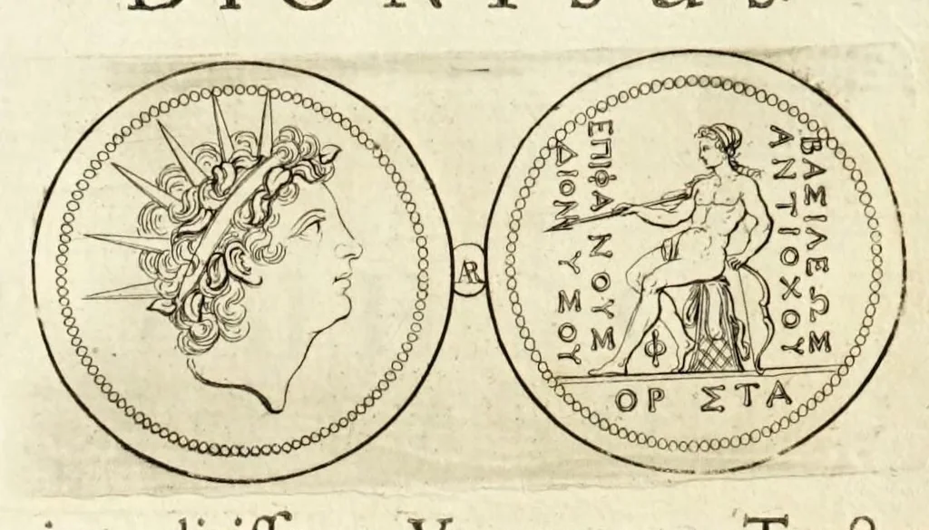 An illustration from Thesaurus ex Thesauro Palatino selectus, sive, Gemmarum et numismatum quae in electorali cimeliarchio continentur elegantiorum aere expressa, et convenienti commentario illustrata dispositio, 1685, leaf 170