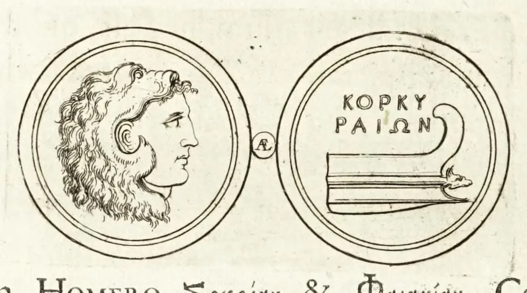 An illustration from Thesaurus ex Thesauro Palatino selectus, sive, Gemmarum et numismatum quae in electorali cimeliarchio continentur elegantiorum aere expressa, et convenienti commentario illustrata dispositio, 1685, leaf 280